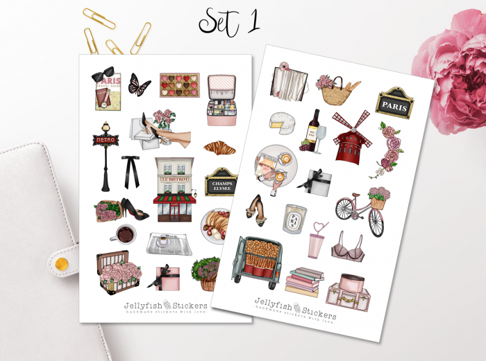 Girls Paris Sticker Set